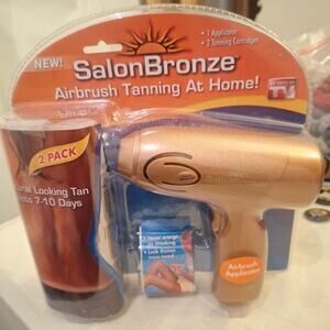 Salon Bronze Airbrush Sunless At Home Tanning System With Two Cartridges